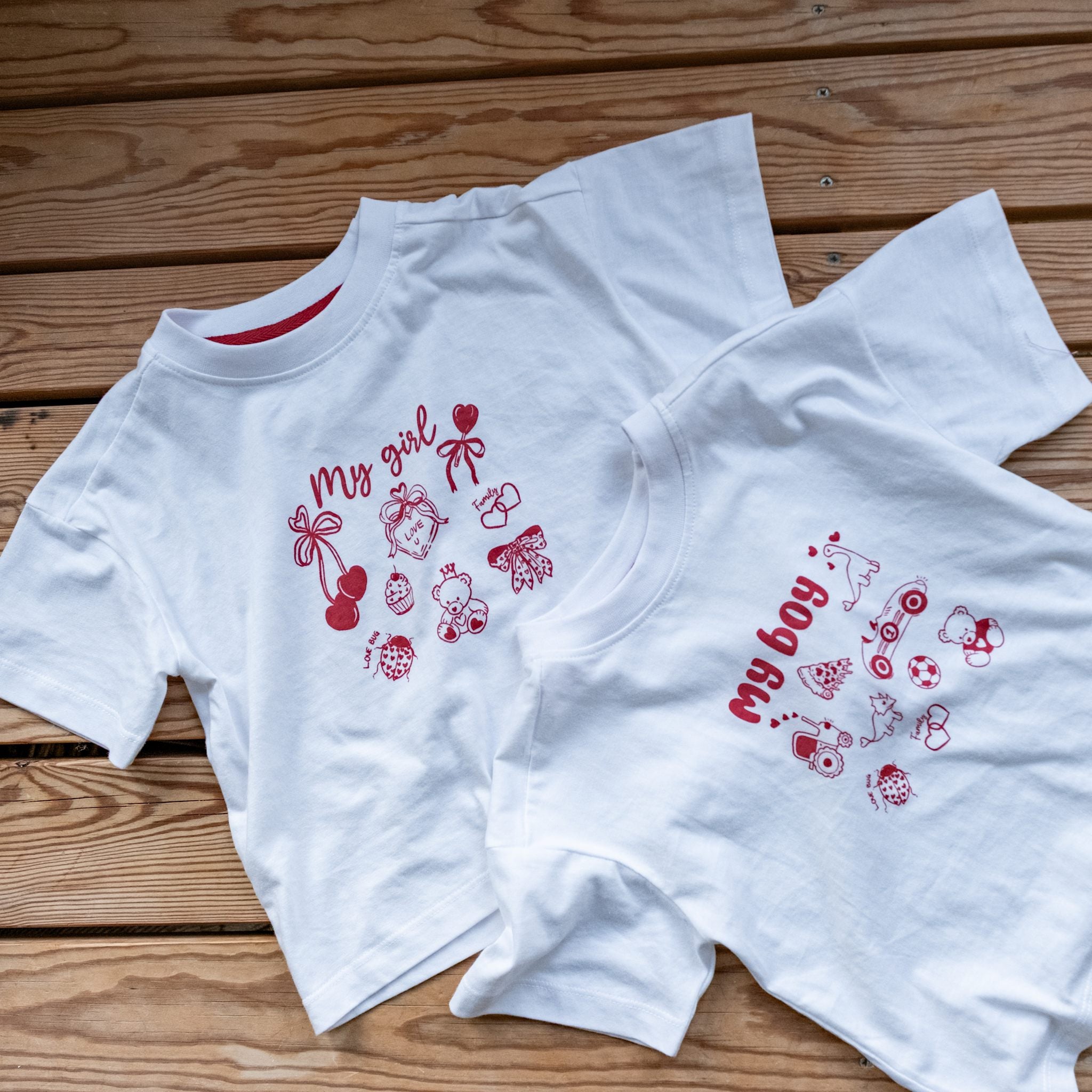 That's Mine Vilde oversized t-shirt - My girl - 100% Organic cotton Buy T-shirts||Overdele||personale||Jersey here.