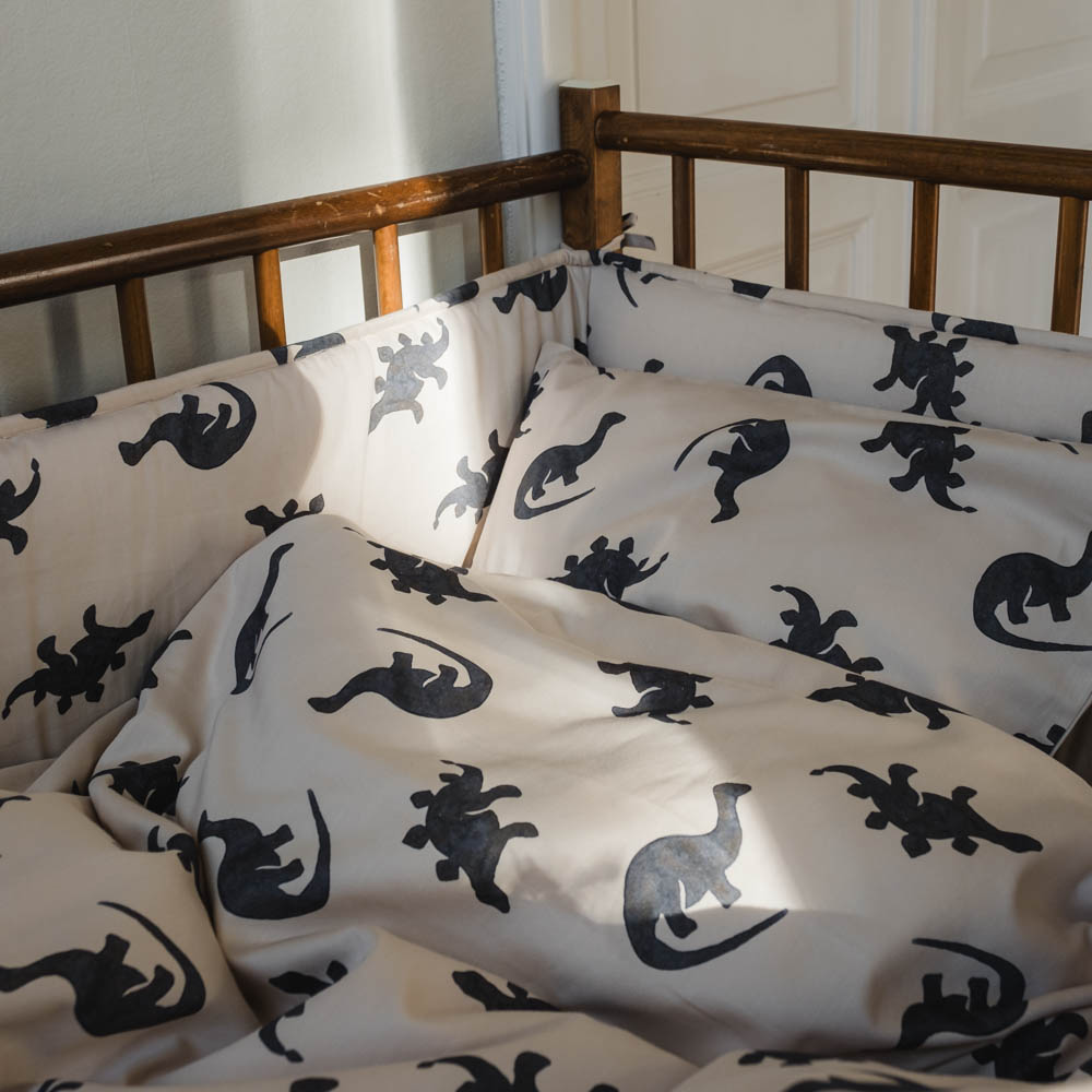 Lotus bed bumper - Mono dino