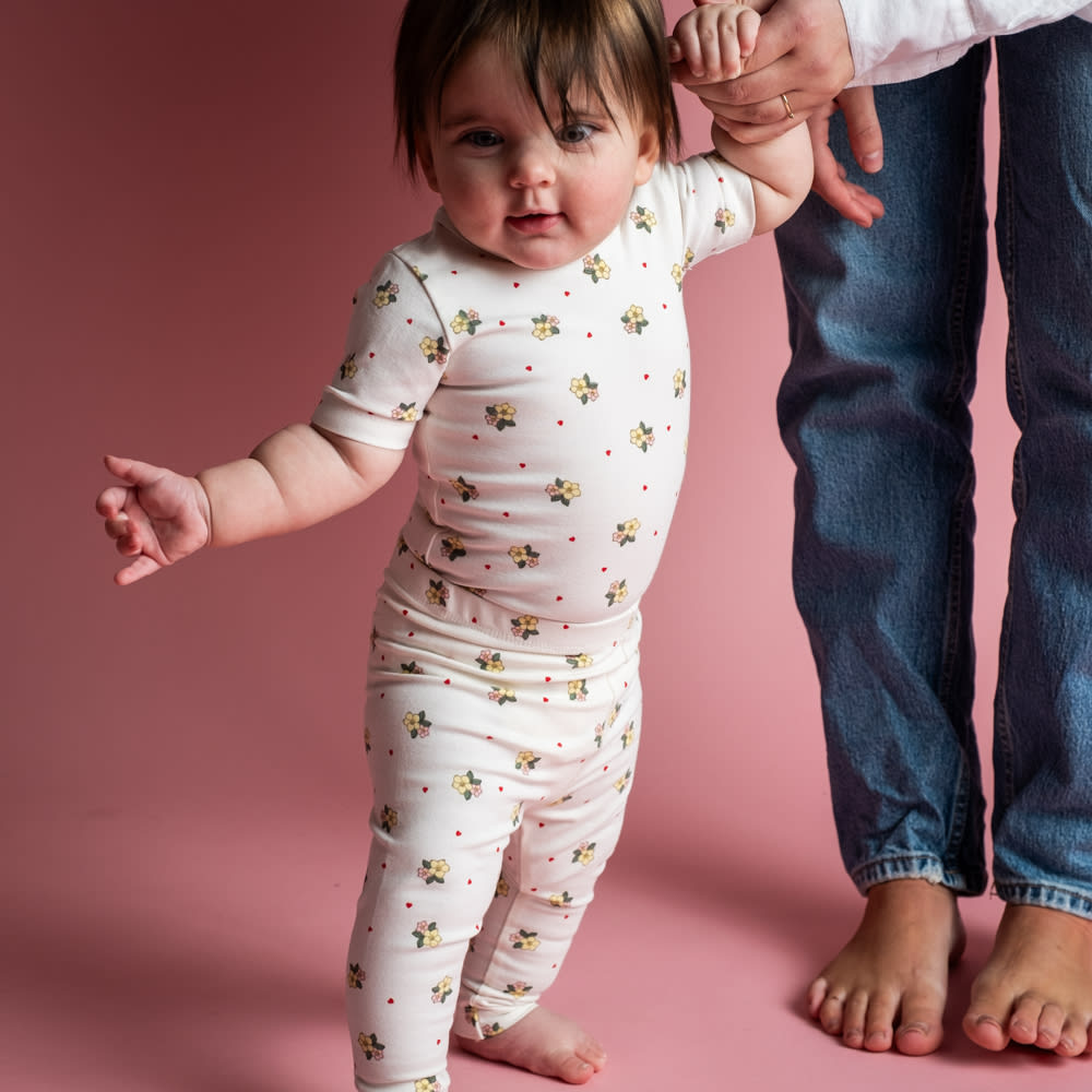 That's Mine Elois leggings - Sweetheart Petals - 48% Organic cotton / 47% Modal / 5% Elastan Buy Leggings||Bukser & shorts||personale||Basics here.
