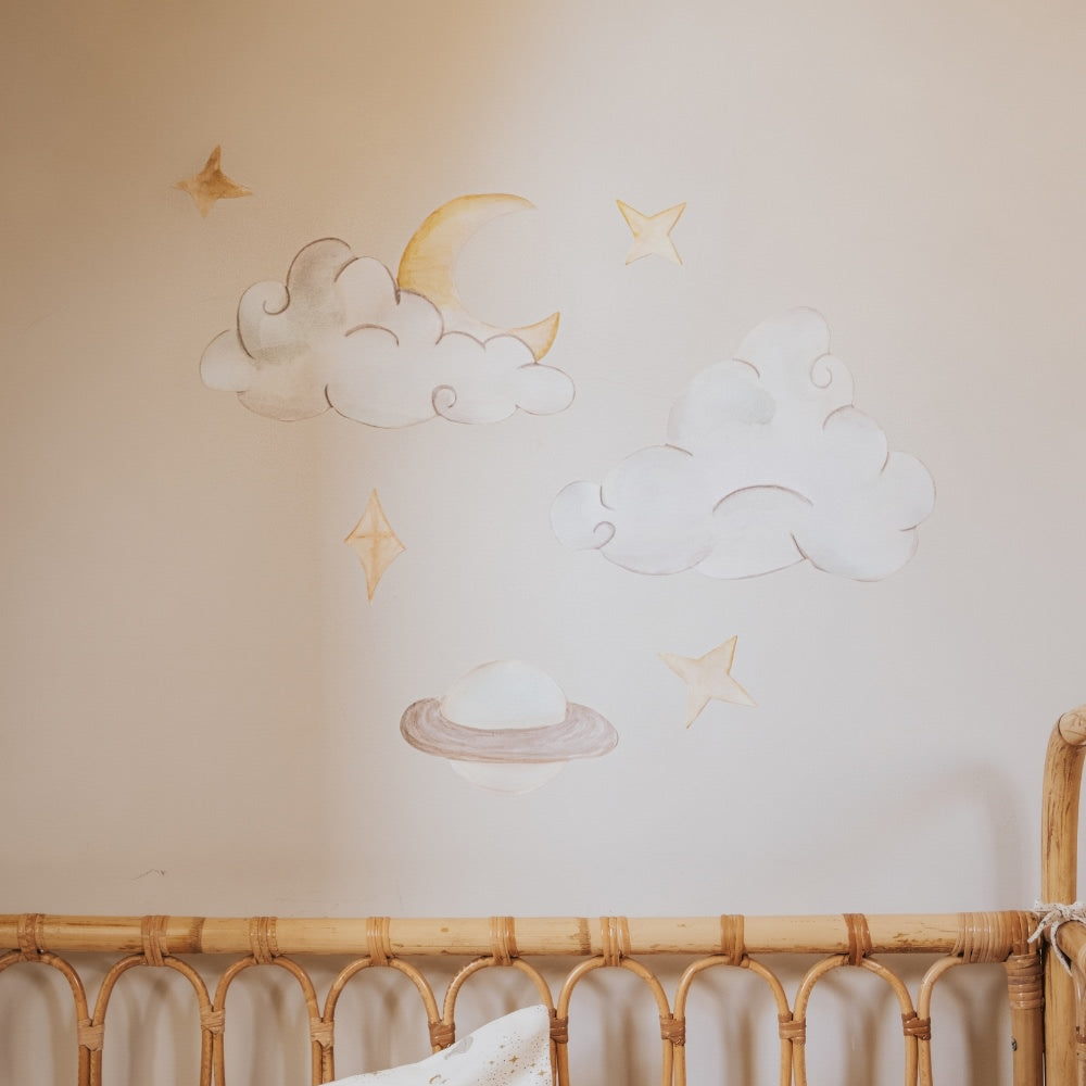 Wallsticker Saturn Sky - Multi