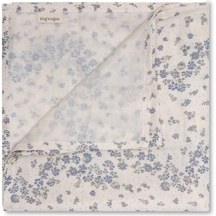 Jana muslin swaddle - Sprinkles hearts off white