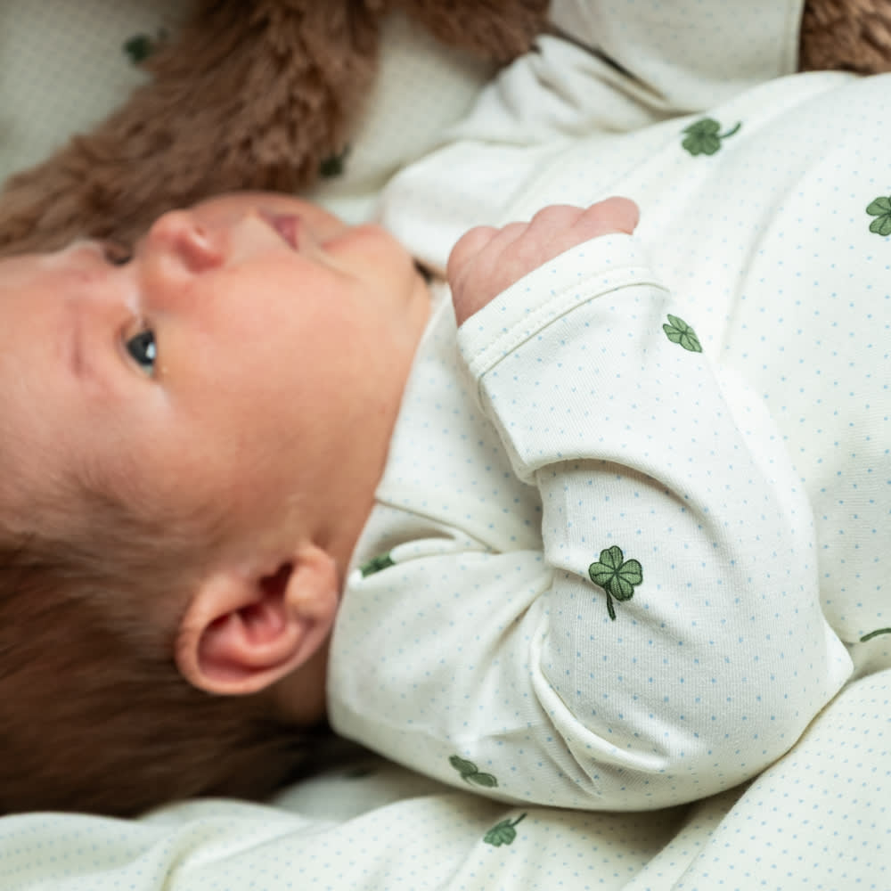 That's Mine Ellis bodystocking - Specks of luck - 48% Organic cotton / 47% Modal / 5% Elastane Buy Bodystockings||Undertøj||personale||Newborn essentials||SS26 here.