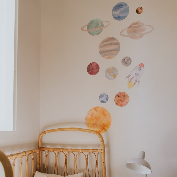 Wallsticker Solar system - Multi