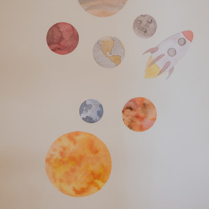 Wallsticker Solar system - Multi