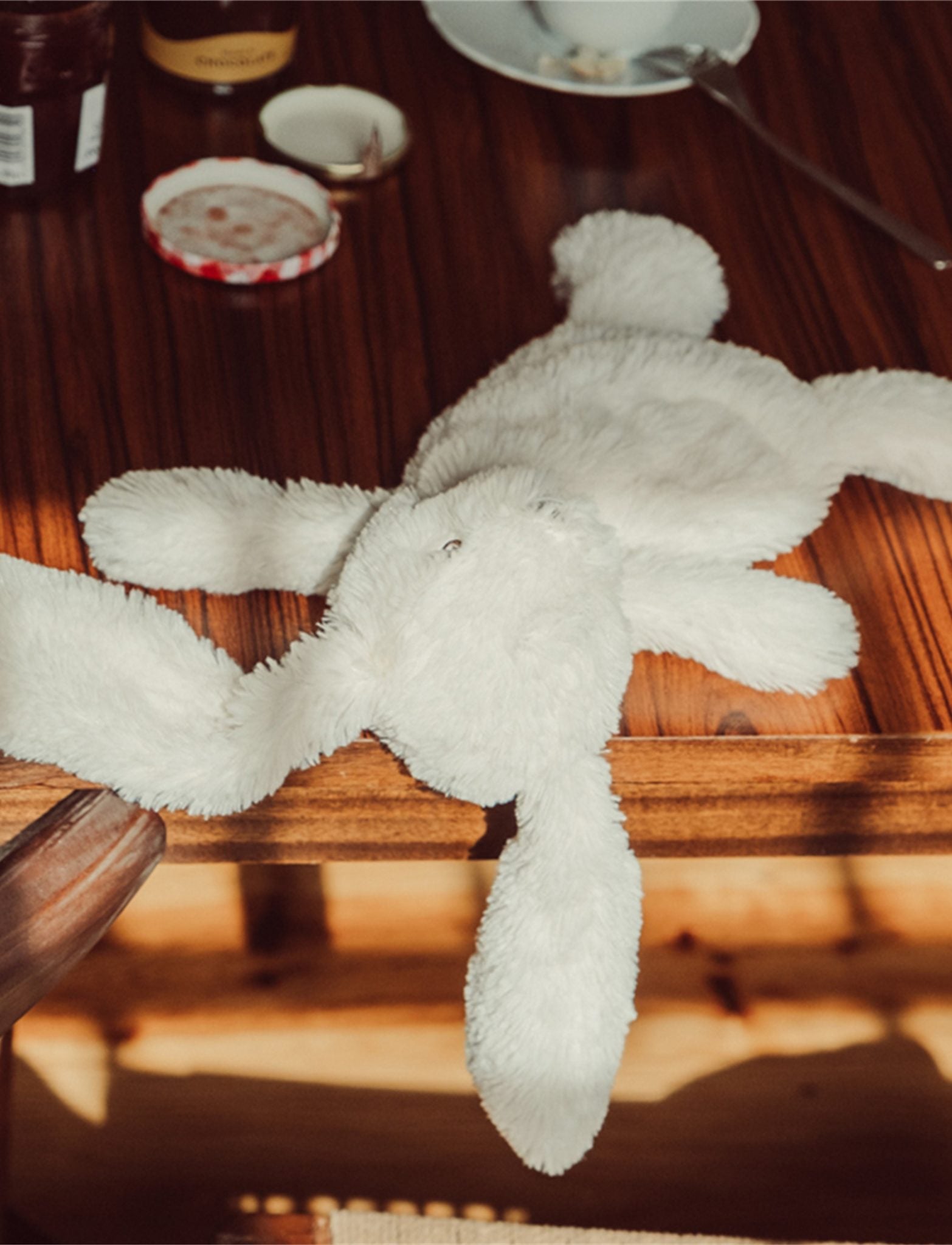 Houston heavy teddy small - Bunny Cream