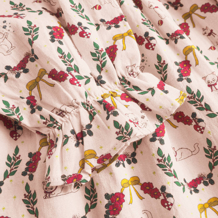 Sarah dress - Christmas wreath