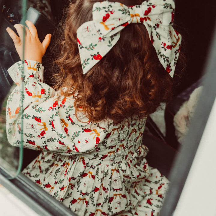 Sarah dress - Christmas wreath