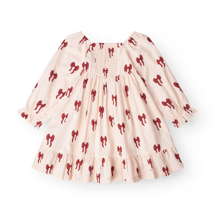 That's Mine Sarah dress - Rouge boucle - 100% Organic cotton Buy Tøj||Kjoler||Nyheder||Kjoler & nederdele||Alle||personale||Efterår & vinter 2025||alt minus sløjfe||mette-sale here.