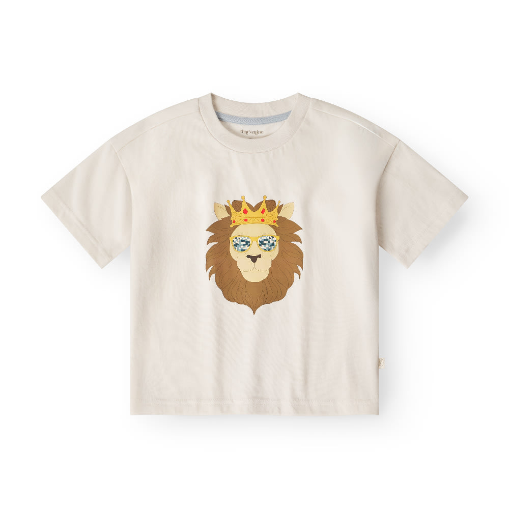 That's Mine Vilde oversized t-shirt - Lion head - 100% organic cotton Buy T-shirts||Overdele||personale||Jersey here.