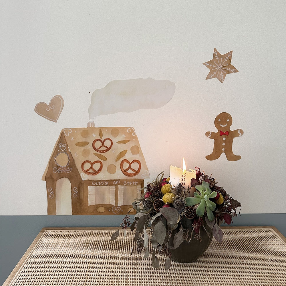 Wallsticker Gingerbread house - Multi