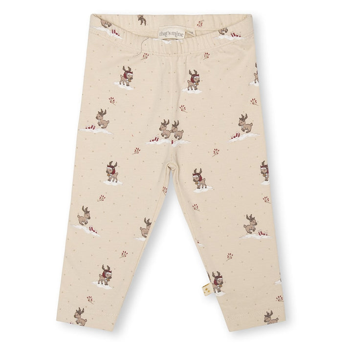 That's Mine Elois leggings - Rudolph - 48% Organic cotton / 47% Modal / 5% Elastane Buy Tøj||Leggings||Udsalg||Bukser & shorts||Alle||Tøjbundle||Udsalg tøj here.